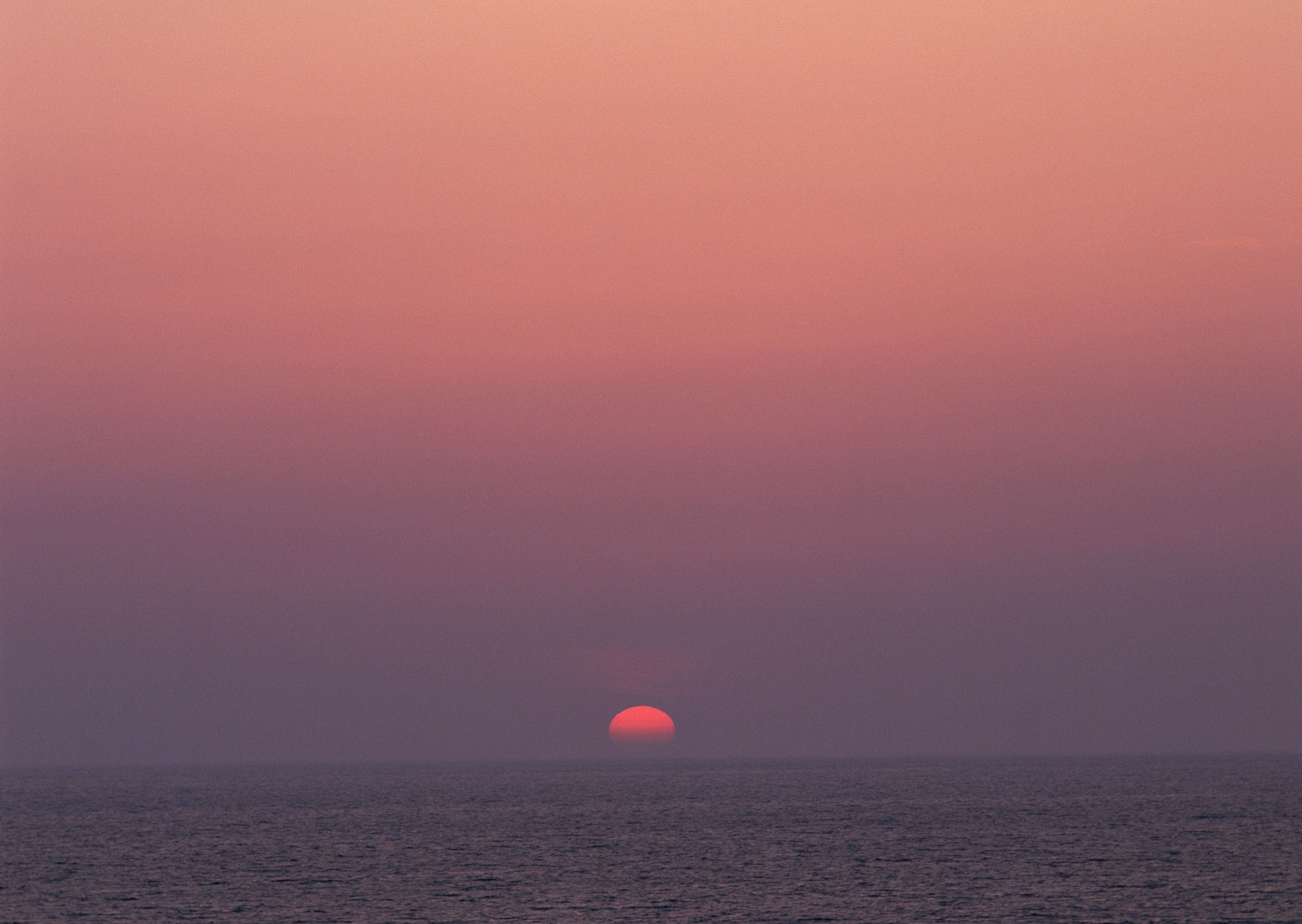 Sunset over the ocean