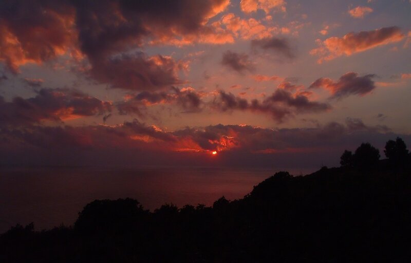 Sunset over the Ocean — Orange