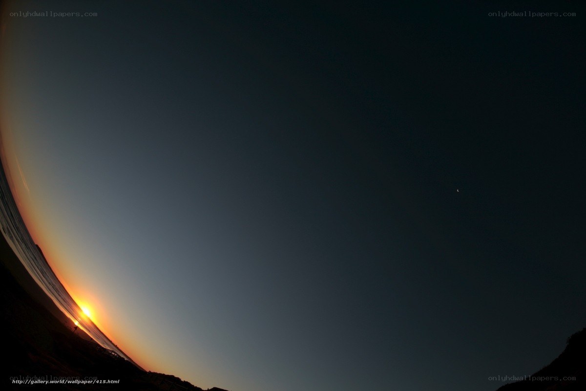 Sunset over the ocean