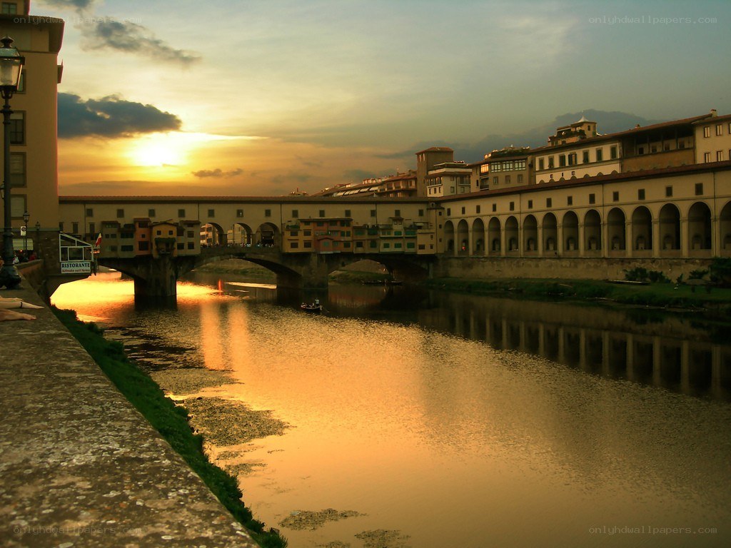 Sunset over the Ponte Vecchio