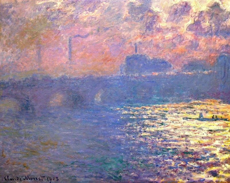 Sunset over the River Seine