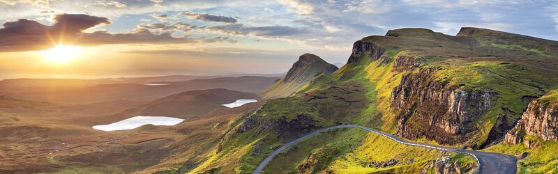 Sunset over the Scottish Highlands