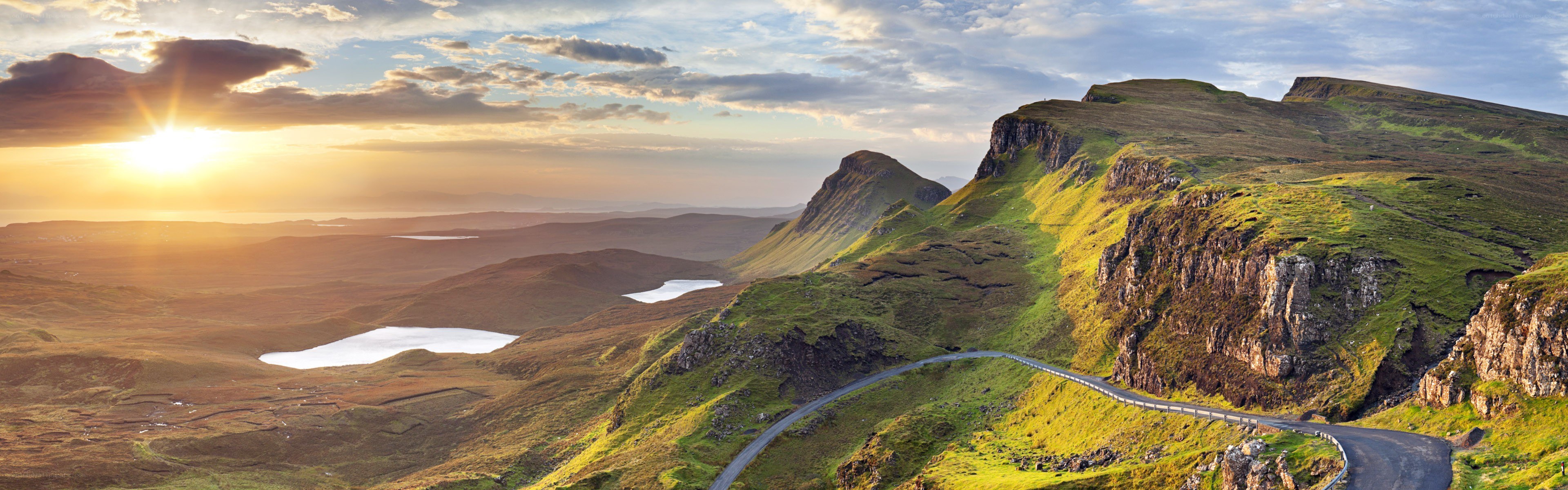 Sunset over the Scottish Highlands