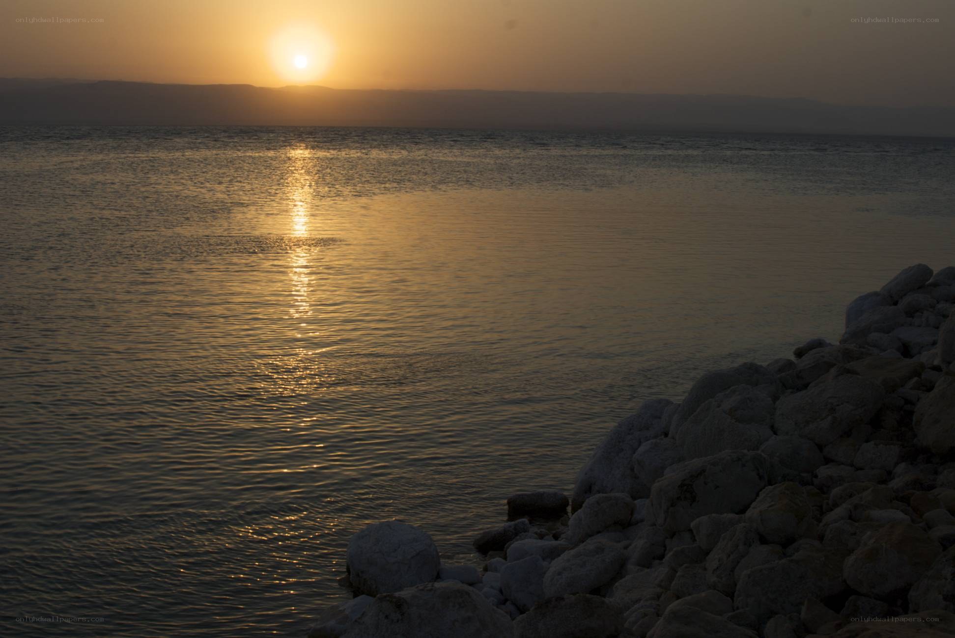 Sunset over the Sea