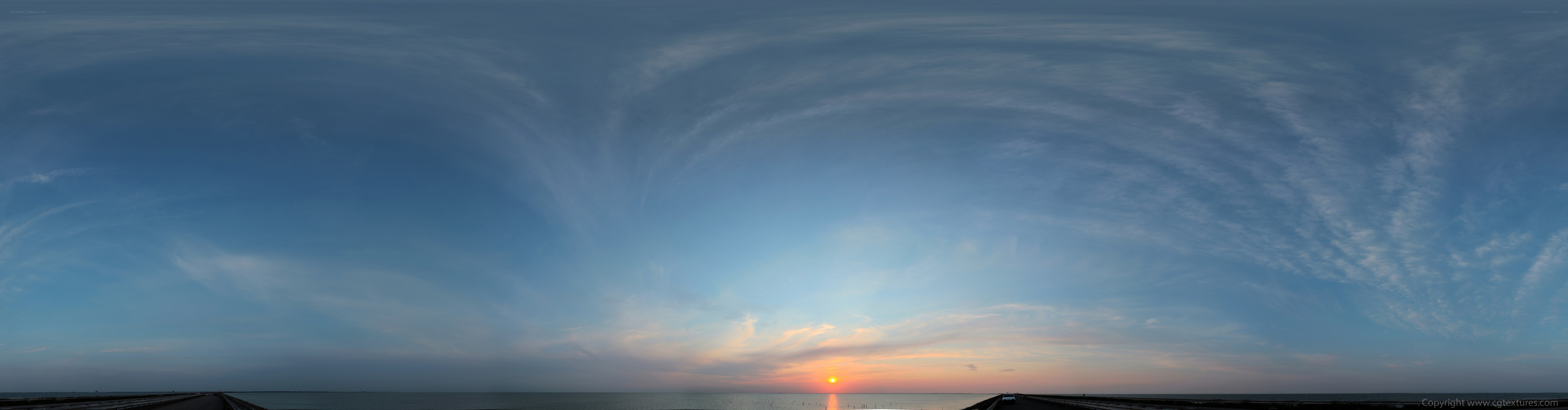Sunset over the sea