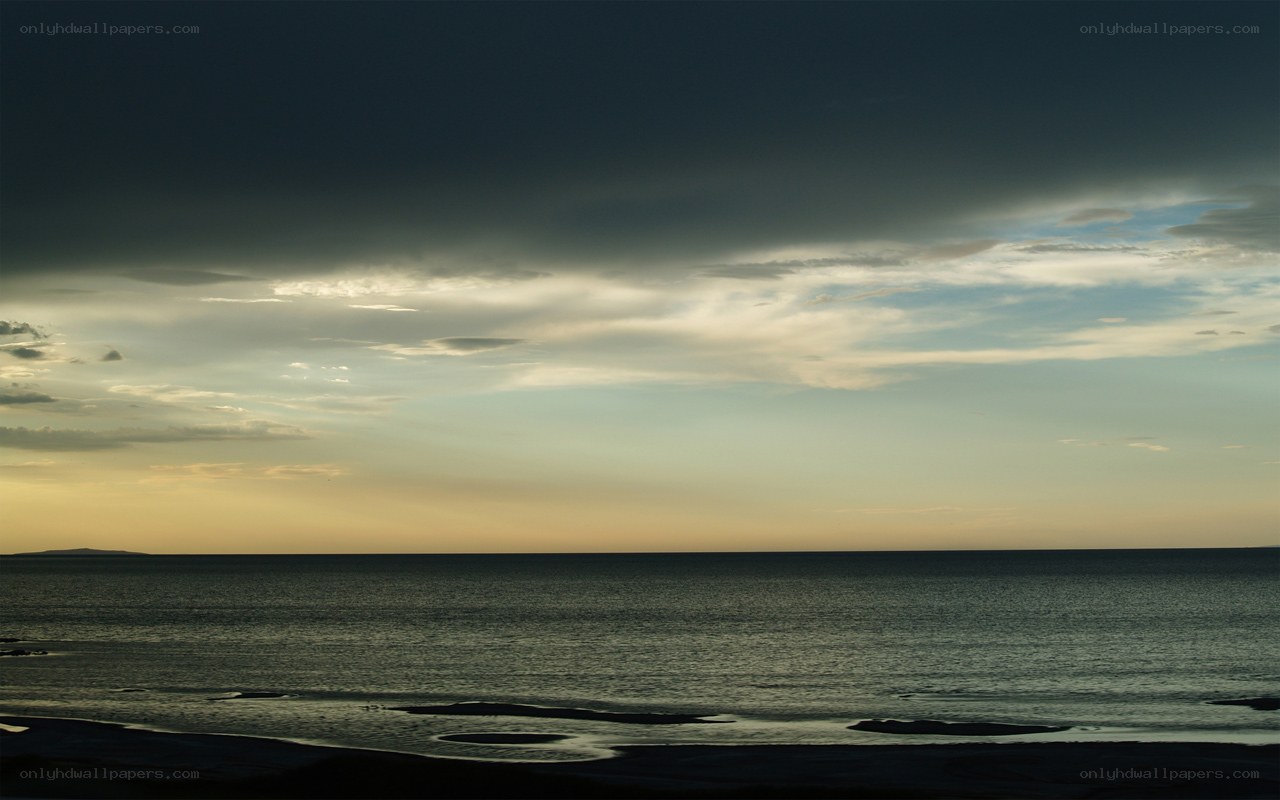 sunset over the sea