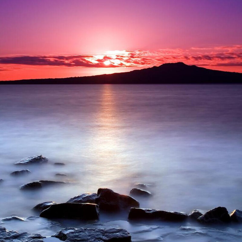Sunset over the sea