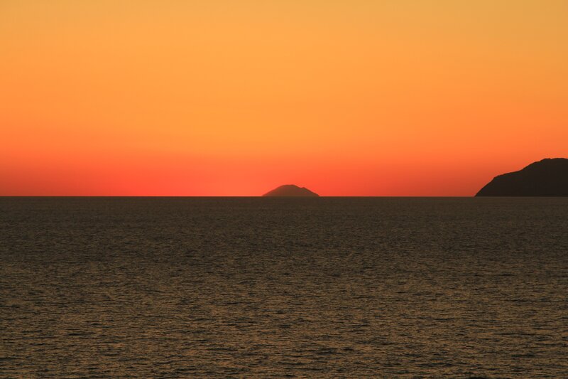 Sunset over the sea