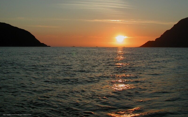sunset over the sea