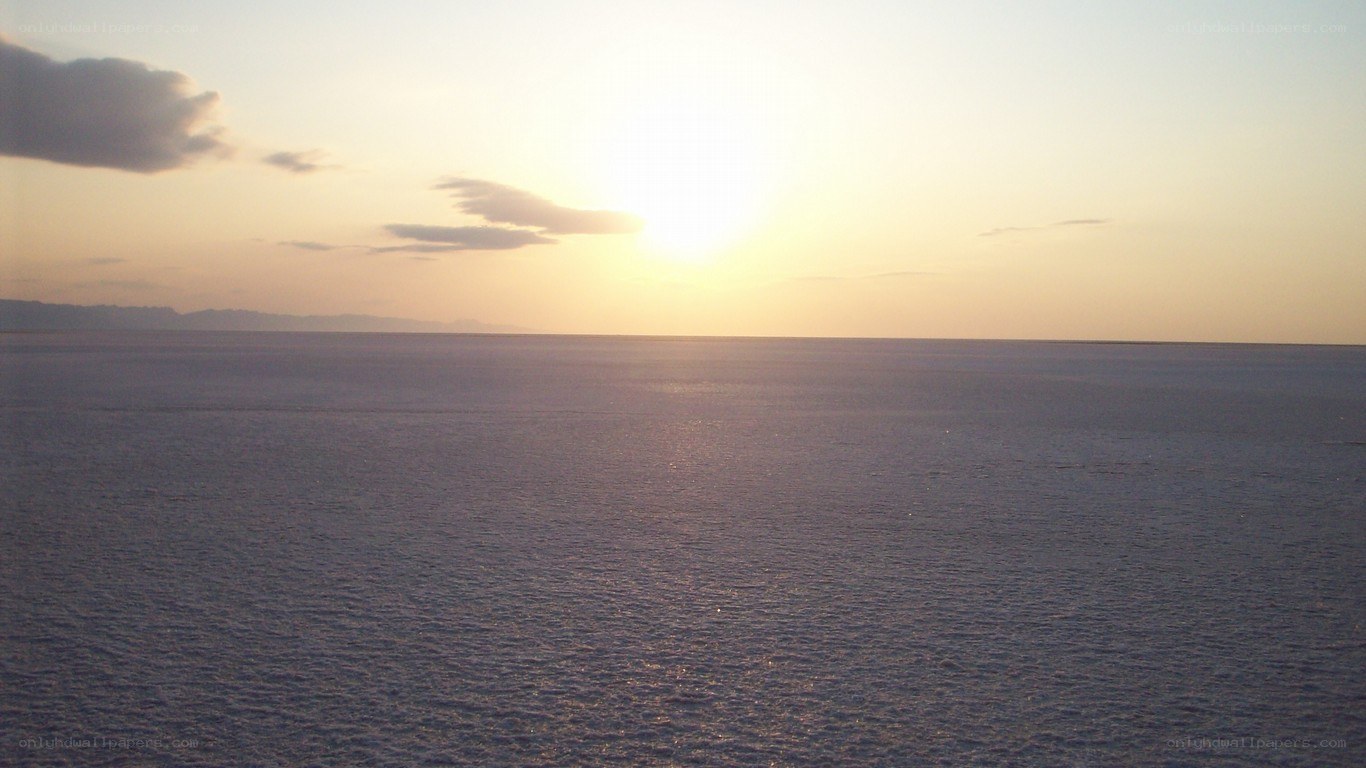 sunset over the sea