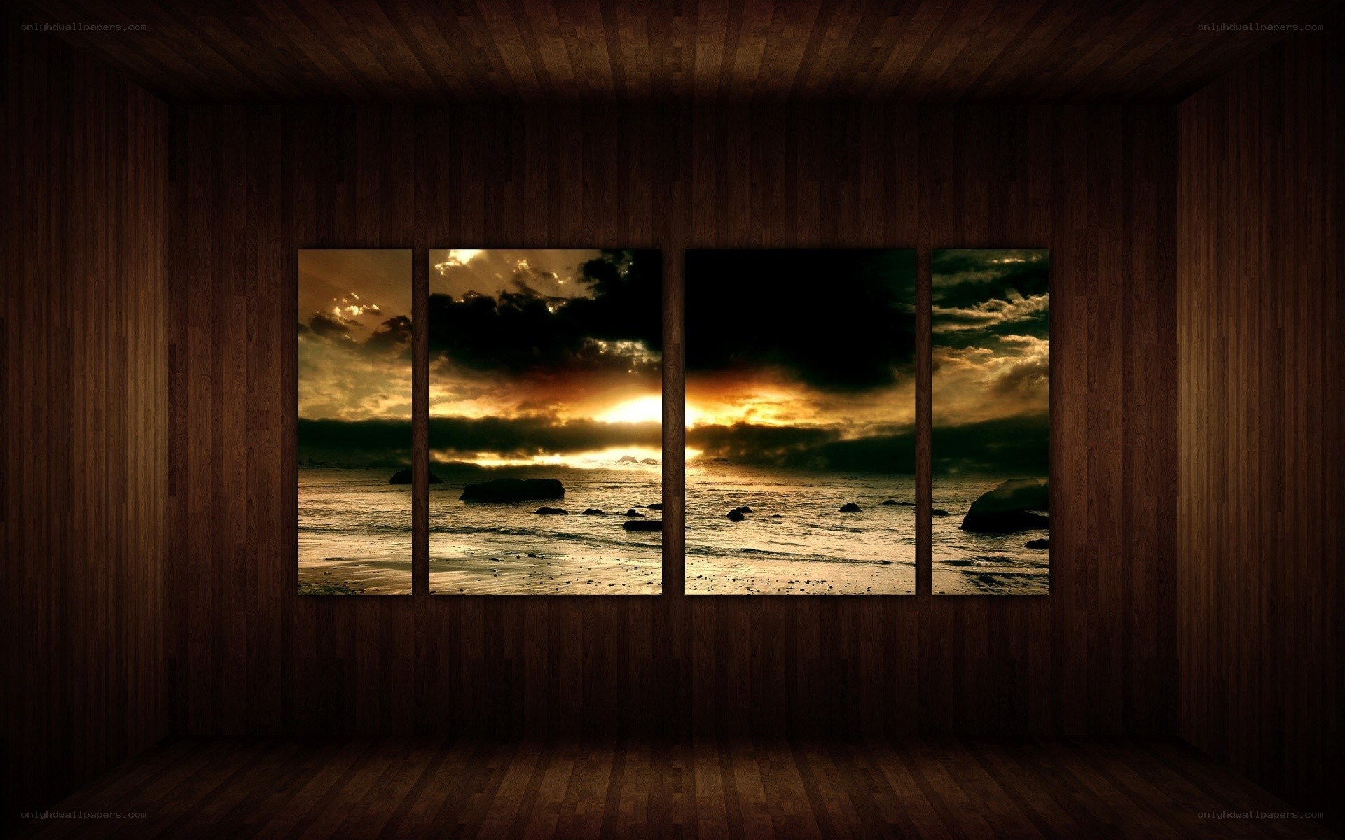 sunset over the sea