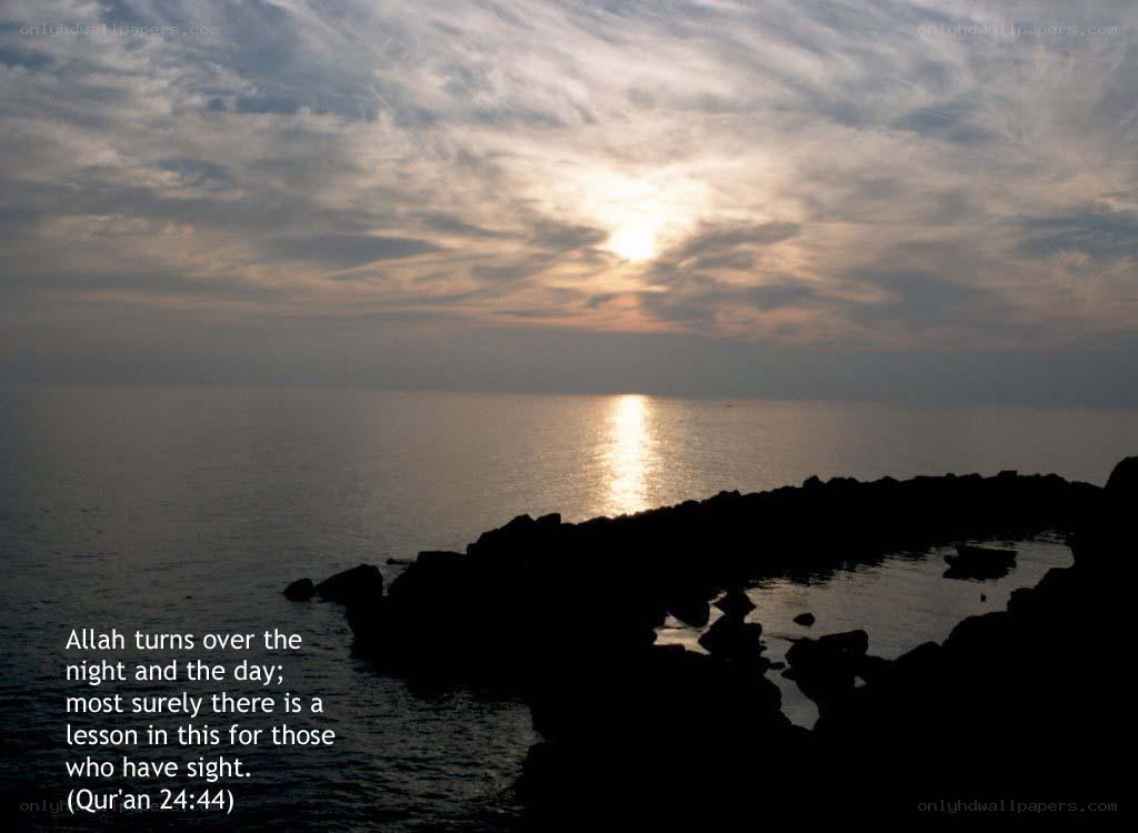 Sunset over the sea
