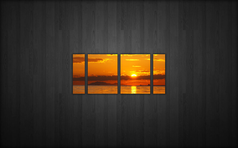 sunset over the sea