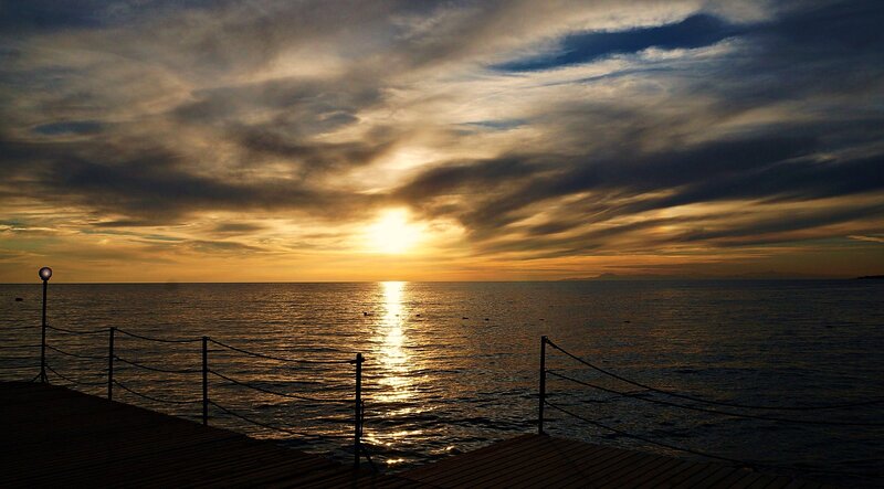 Sunset over the Sea — Gold