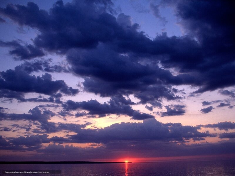 sunset over the sea
