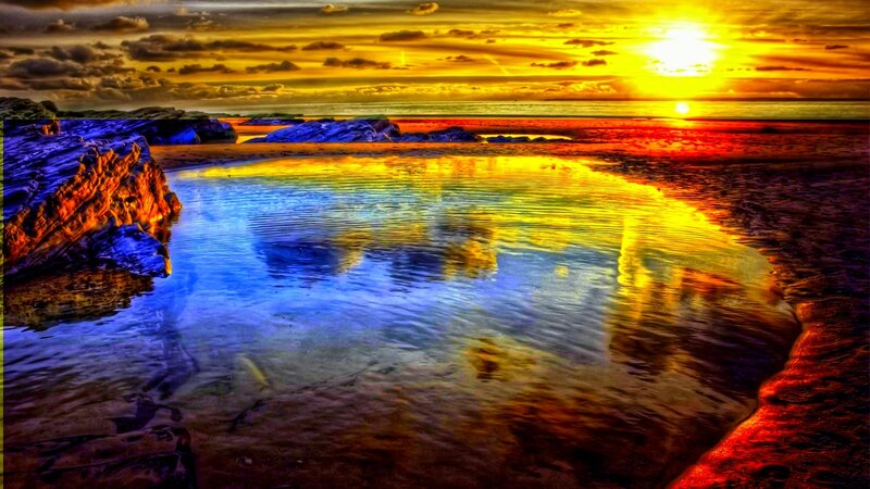 Sunset over Tidal Pool