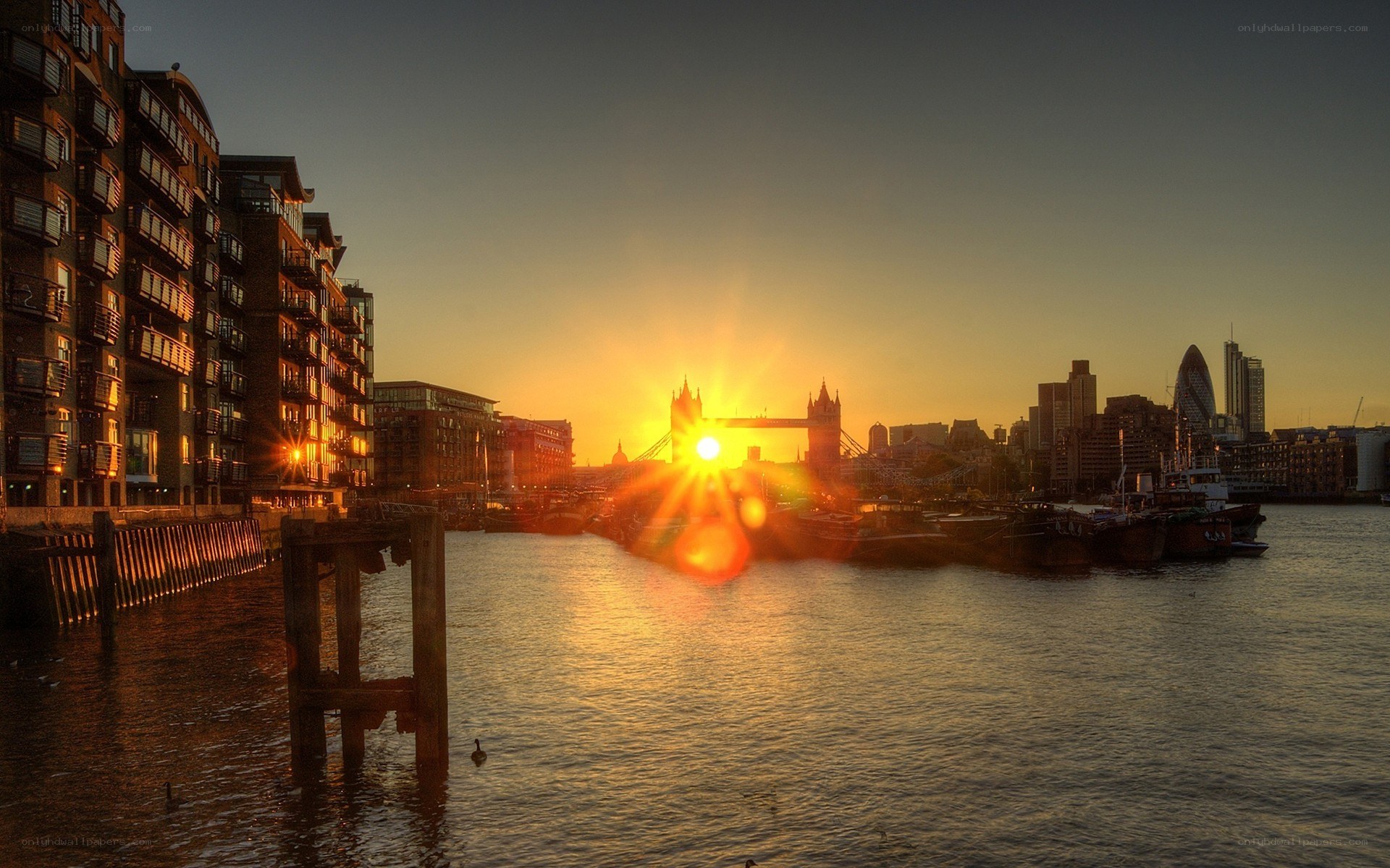 Sunset over Tower Bridge