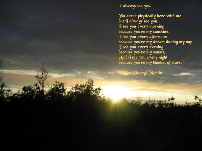 Sunset over Trees — Black