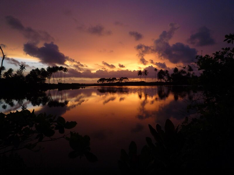 Sunset over Tropical Lake