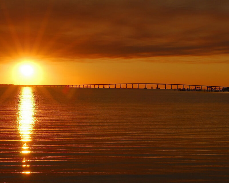 Sunset over Water Bridge