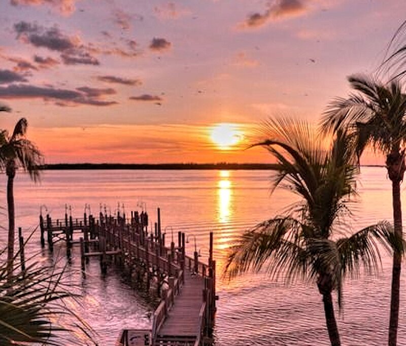 Sunset over Water Dock