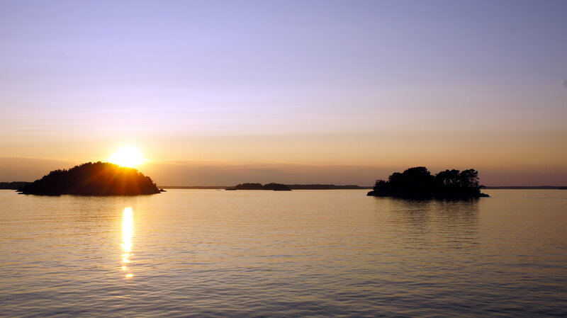 Sunset over Water Islands