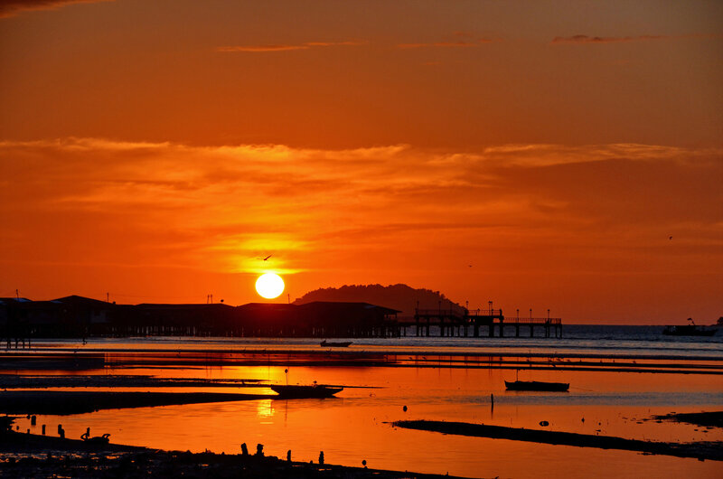 Sunset over Water Village
