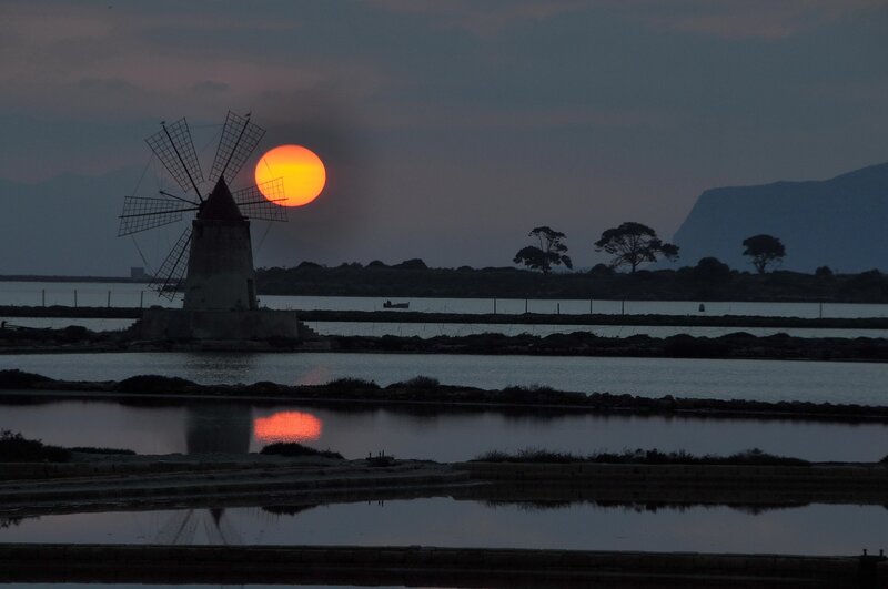 Sunset over Windmill