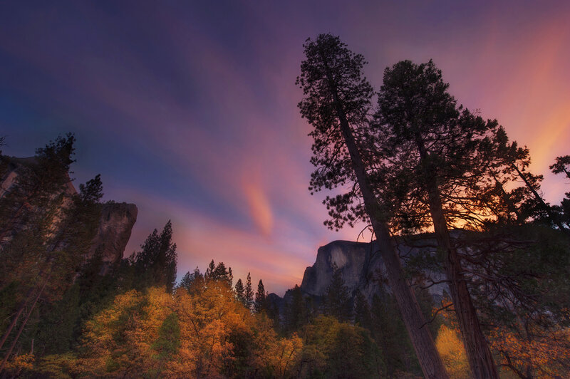 Sunset over Yosemite