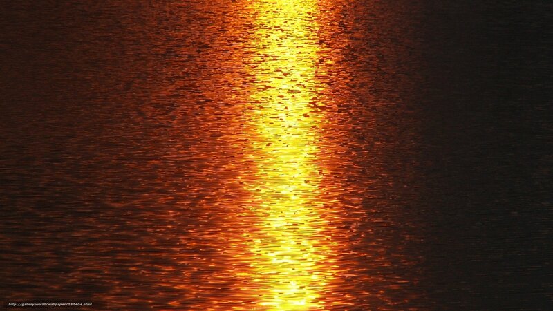 Sunset reflection on water
