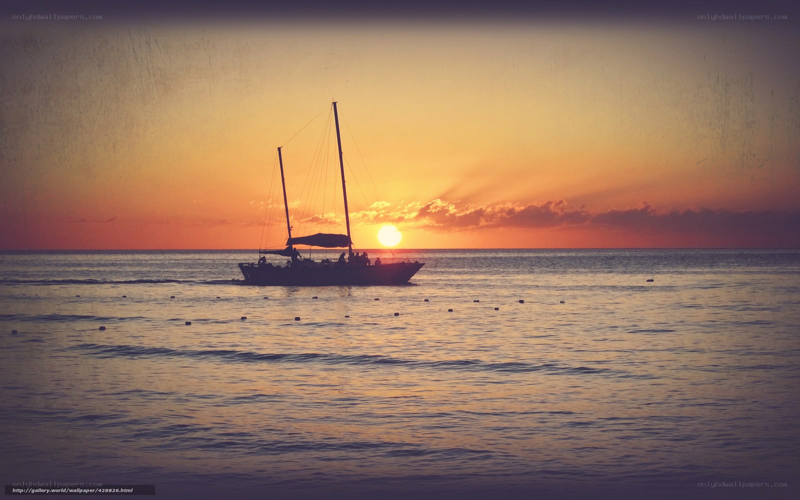 sunset sailboat silhouette