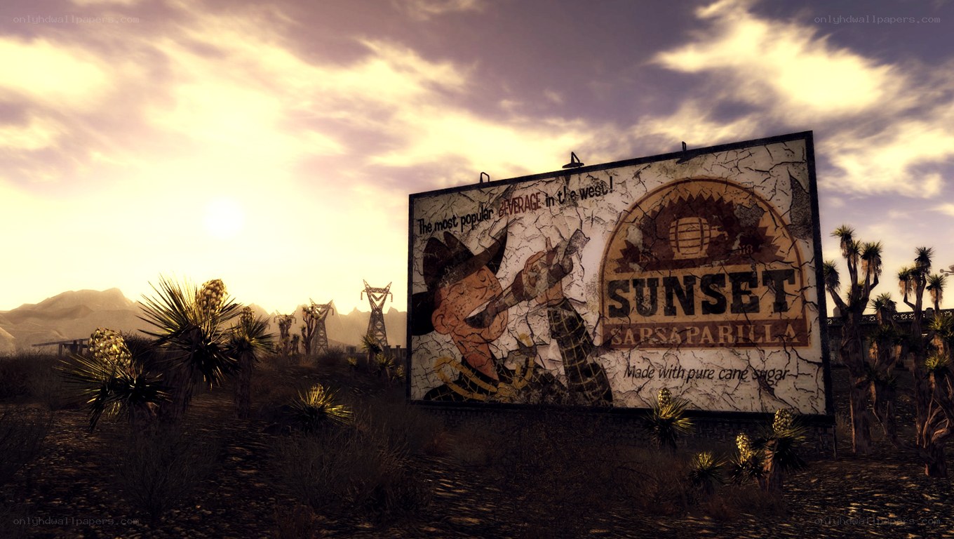 Sunset Sarsaparilla billboard