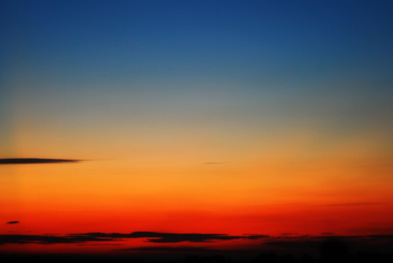 Sunset Sky — Blue, Dramatic