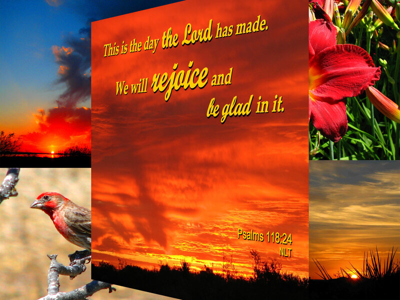 Sunset Sky Collage — Orange, Serene