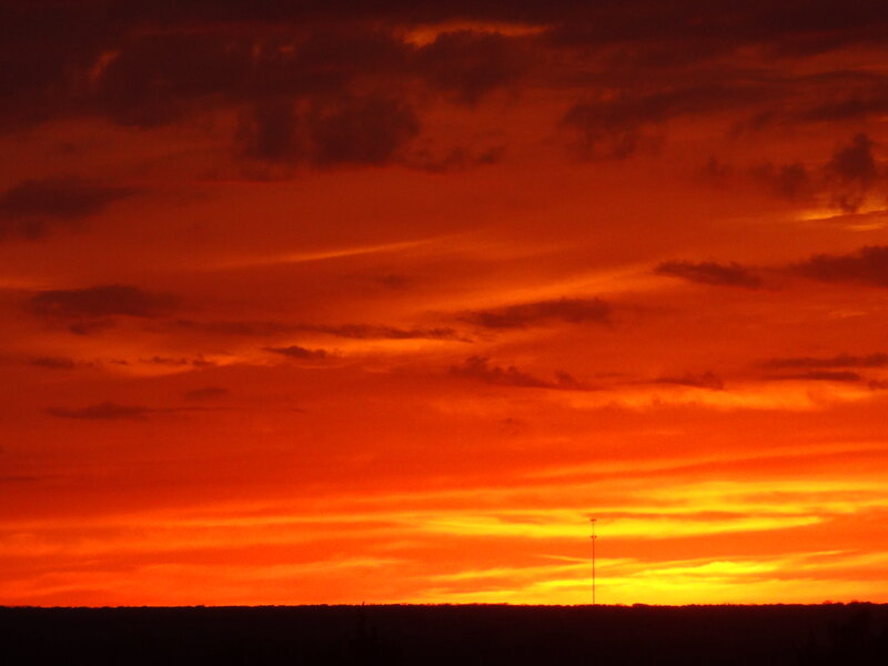 Sunset Sky — Orange, Dramatic, Photograph