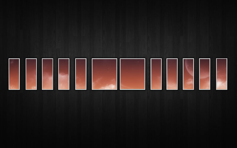 Sunset Sky Panels — Black