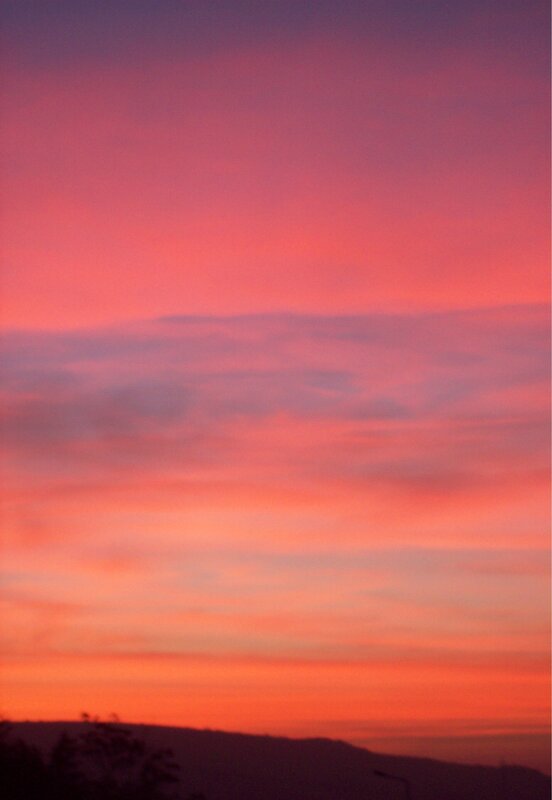 Sunset Sky — Red, Dramatic, Photograph