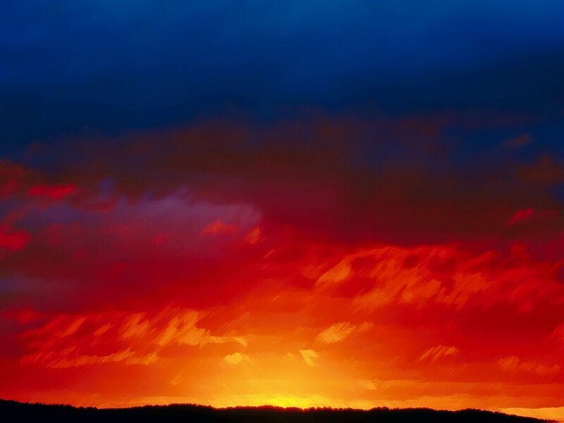 Sunset Sky — Red