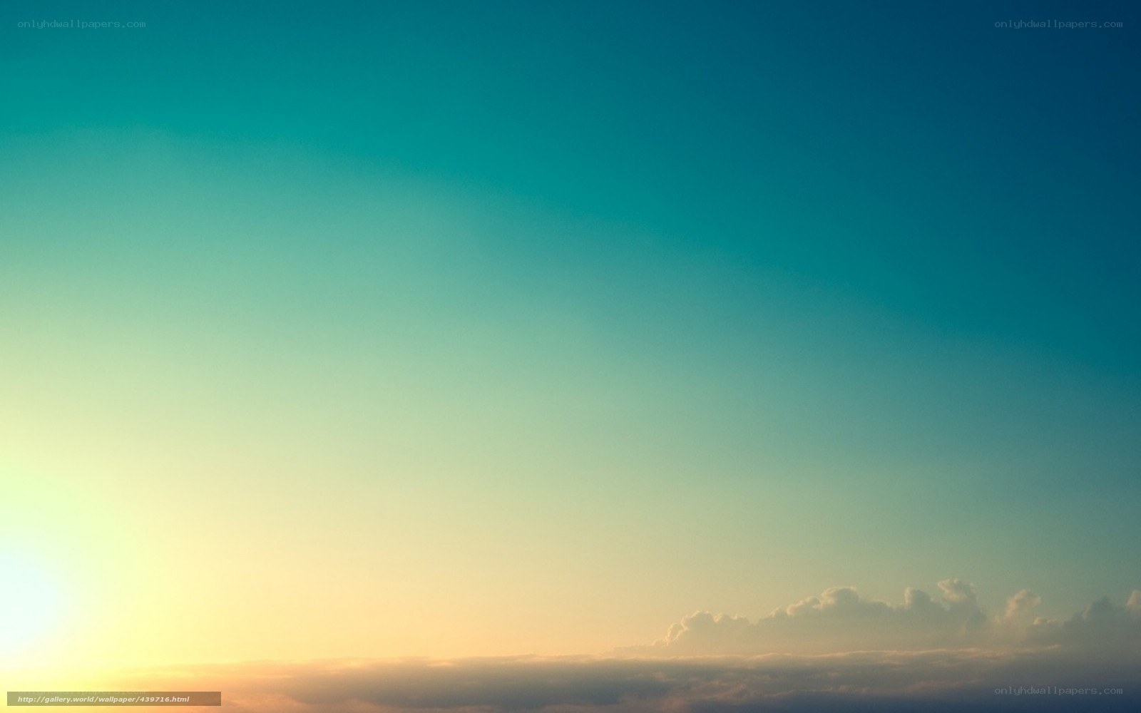 sunset sky with clouds