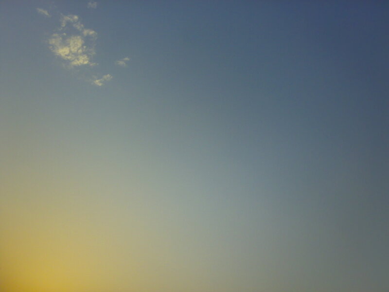sunset sky with clouds