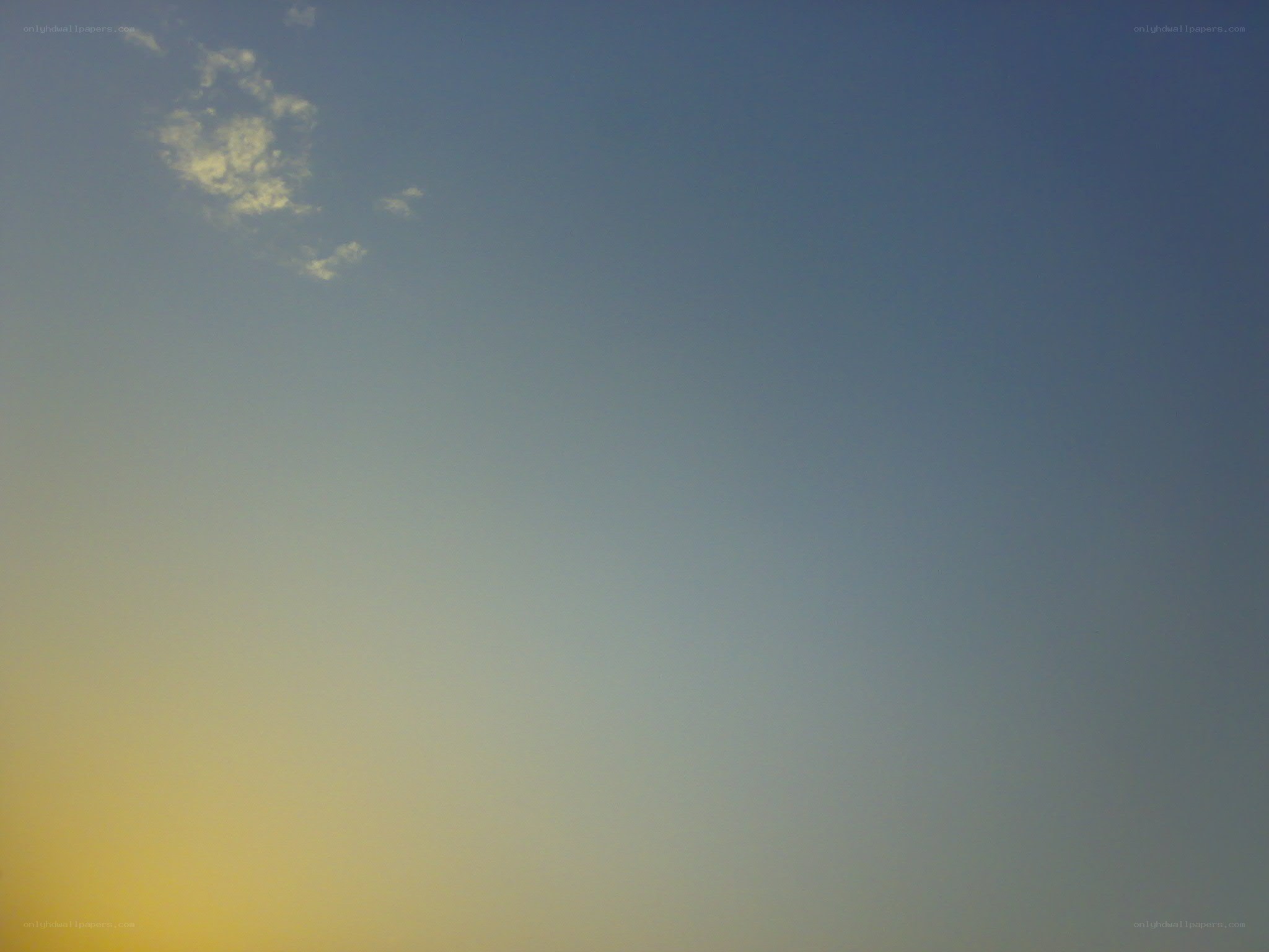 sunset sky with clouds