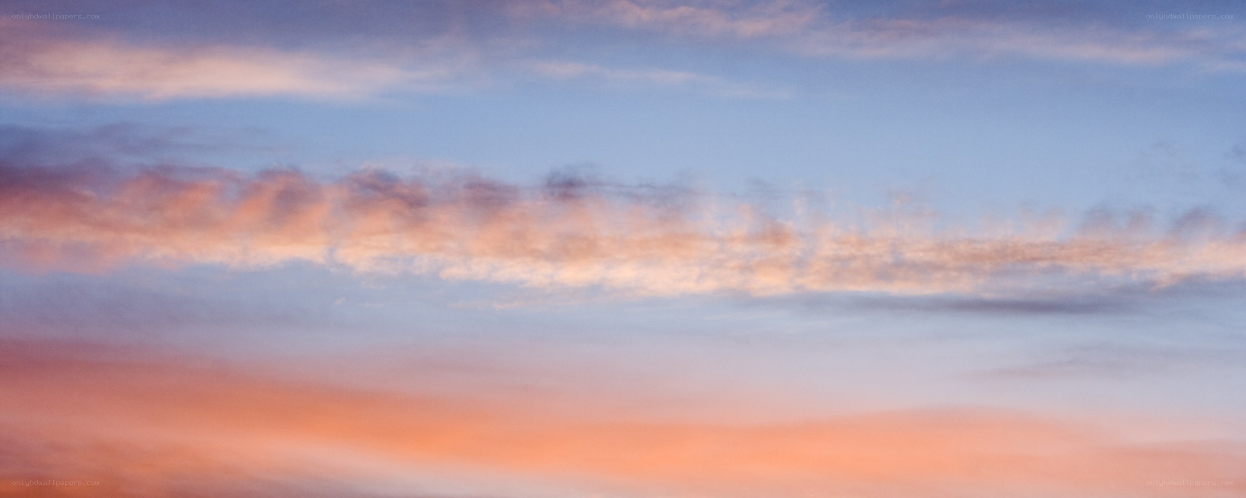 sunset sky with clouds