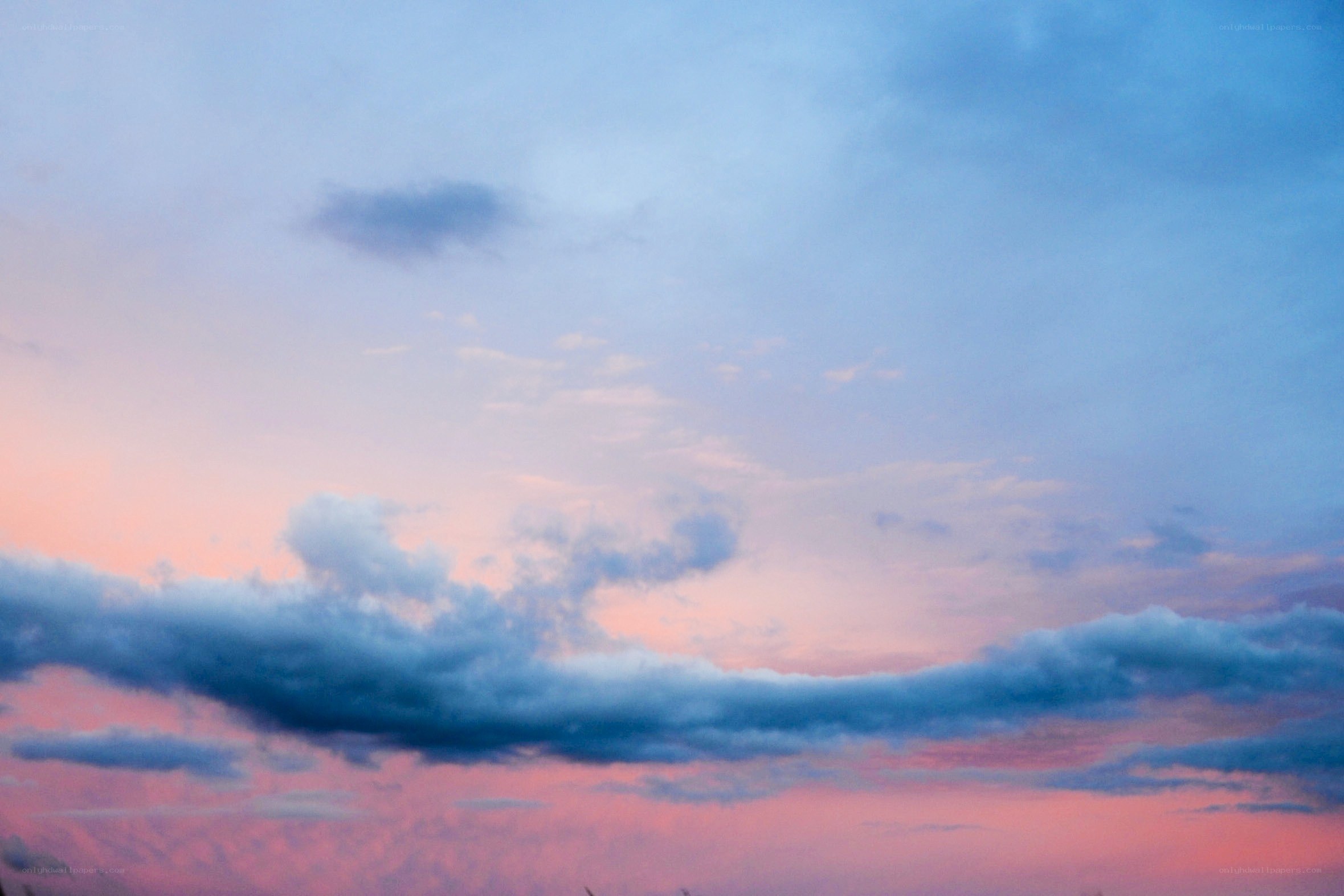 sunset sky with clouds