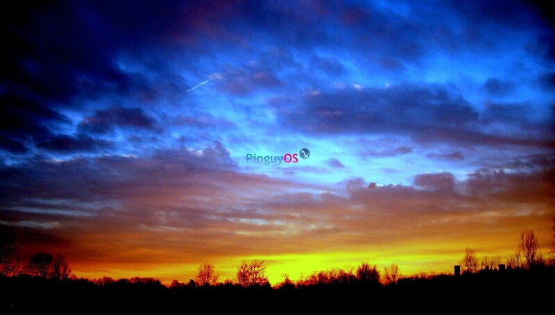 Sunset Sky with Clouds — Blue, Dramatic