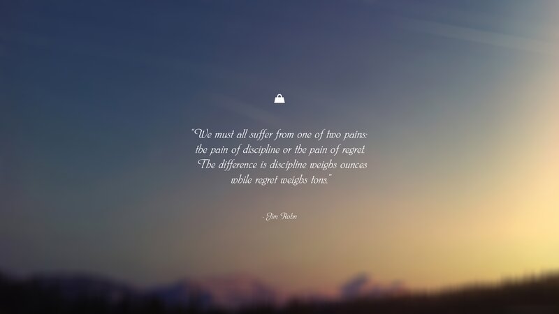 Sunset Sky with Quote — Blue