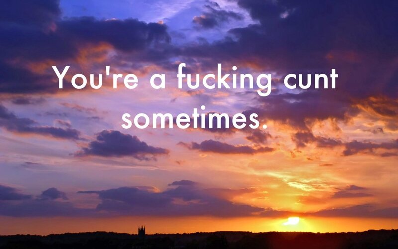 Sunset Sky with Text — Orange