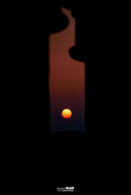 Sunset Through Archway — Orange