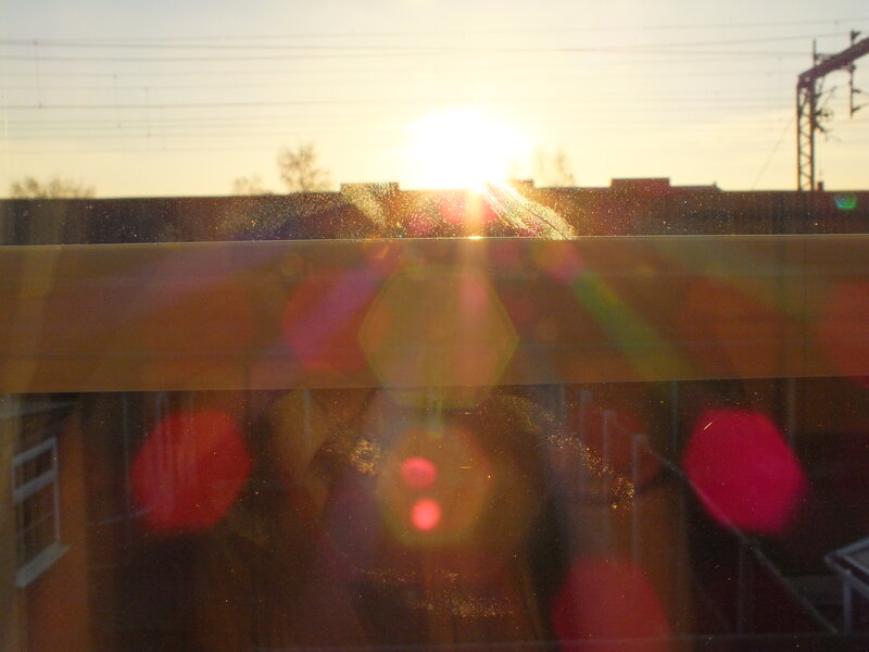 Sunset Through Window — Yellow