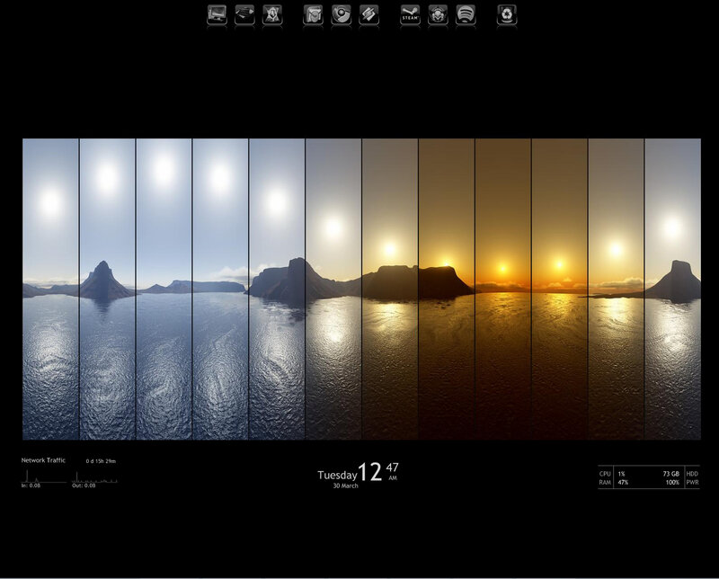 Sunset time-lapse desktop