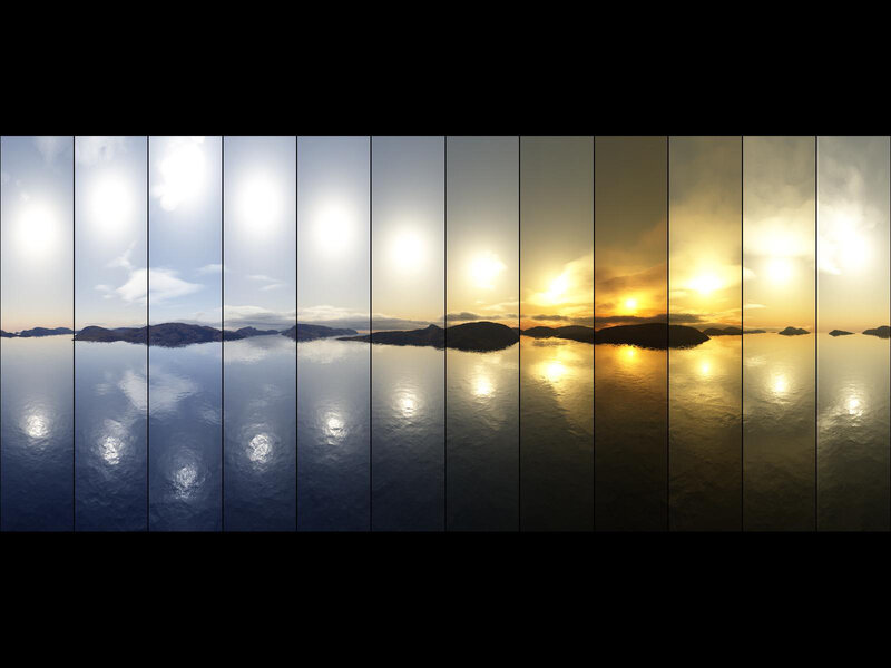Sunset time-lapse sequence